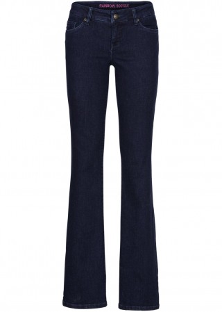 Blugi evazati albastru inchis