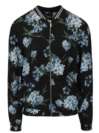 Jacheta bomber neagra Miss Selfridge cu model