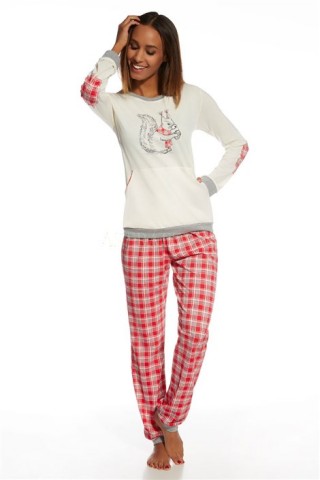 Pijama din bumbac cu veverita