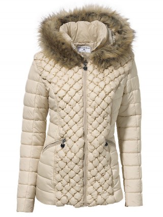 Geaca de iarna stepuita cu gluga