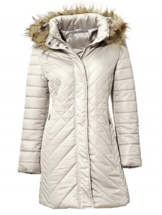 Geaca lunga, super calduroasa, cu gluga imblanita