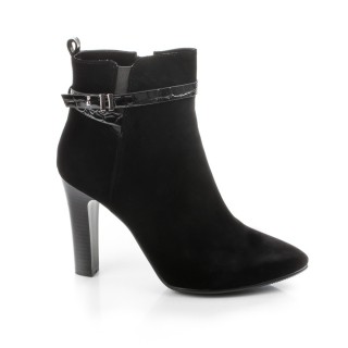 Botine dama Diggle black cu toc