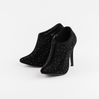 Botine dama Morena negre cu toc