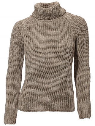 Pulover gros cu guler rol