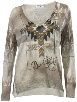 Pulover cu imprimeu trendy