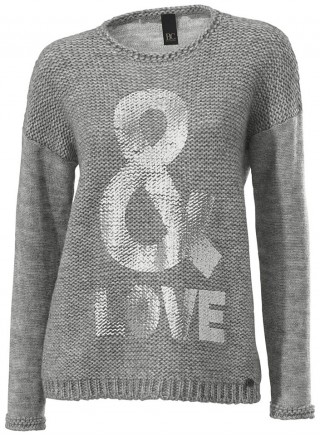 Pulover cu mix de modele tricotate