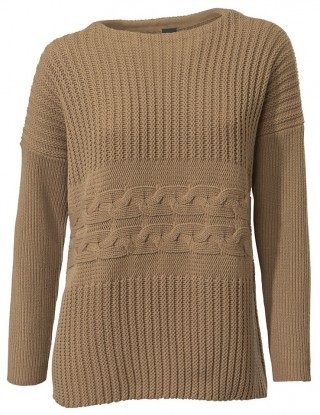 Pulover cu decolteu tip barcuta