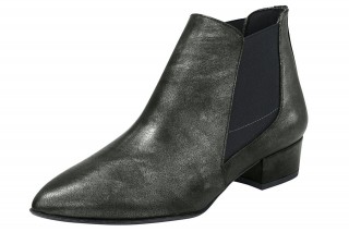 Botine fara toc cu aspect metalizat