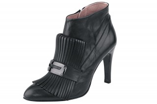 Botine cu franjuri din piele nappa de vita