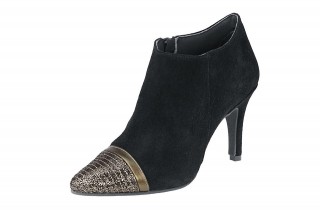 Botine cu toc subtire si model in varf