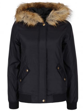 Jacheta bomber cu blana sintetica Dorothy Perkins