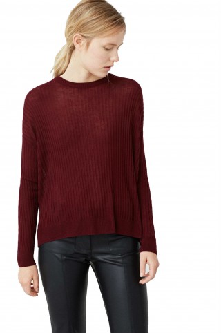 Pulover castaniu de la Mango