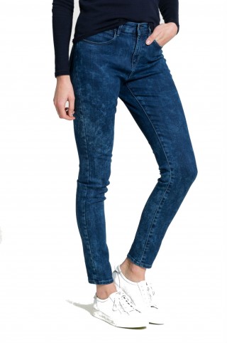 Blugi skinny cu talia inalta