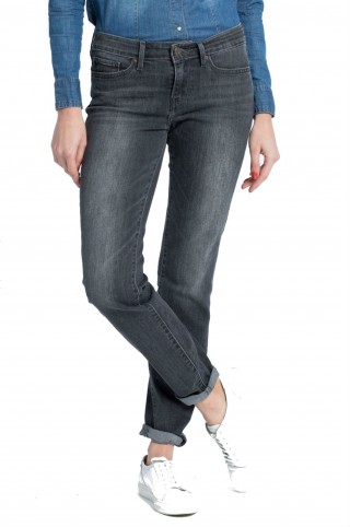 Blugi drepti cu talia regulara
