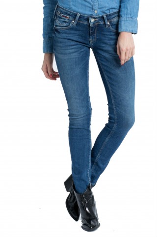 Blugi skinny cu talia joasa, Tommy Hilfiger
