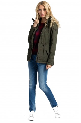 Blugi drepti din denim spalacit