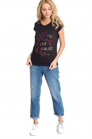 Boyfriend jeans din denim spalacit