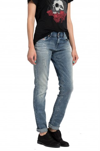 Blugi spalaciti cu talie joasa, Diesel