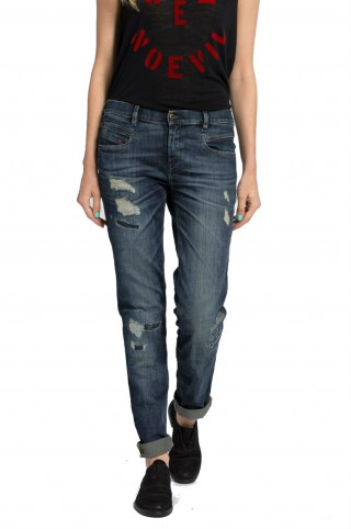 Blugi drepti cu talie joasa