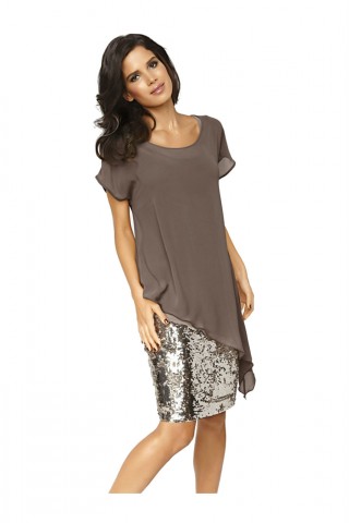 Rochie de seara cu paiete decorative