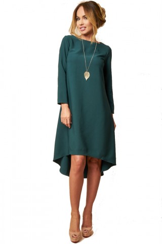 Rochie asimetrica verde