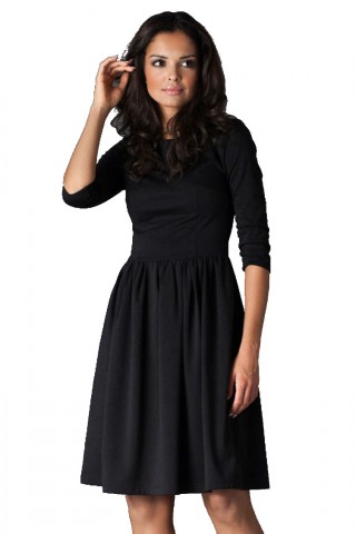 Rochie casual cu maneci trei sferturi