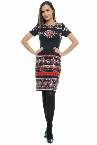 Rochie office cu print digital