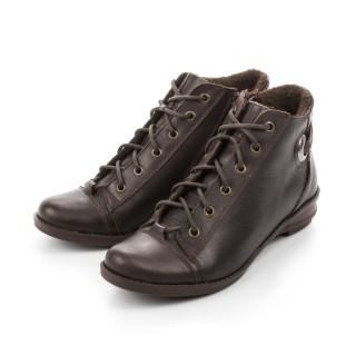 Ghete scurte din piele, imblanite