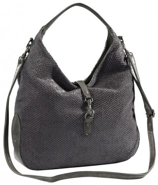 Geanta incapatoare cu elemente metalice