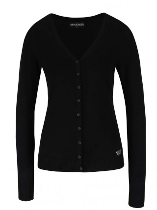 Pulover negru cu nasturi