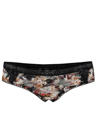 Boxeri din dantela cu imprimeu floral