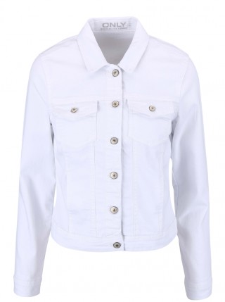 Jacheta alba de blugi