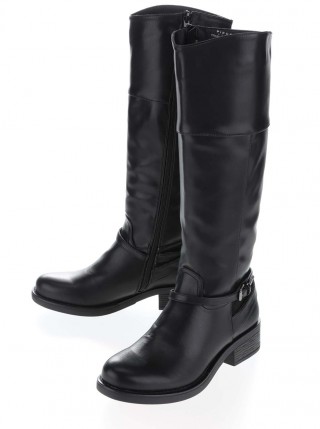 Cizme pana la genunchi cu catarame