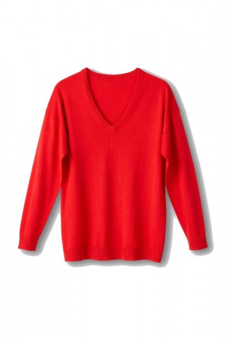 Pulover din bumbac si casmir