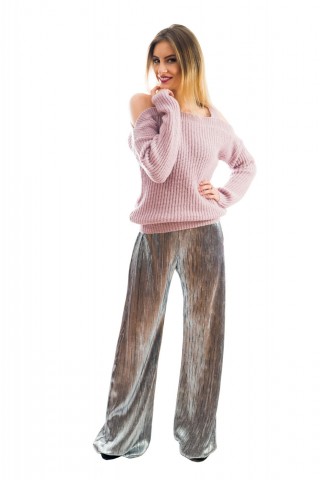 Pulover tricotat cu bretele