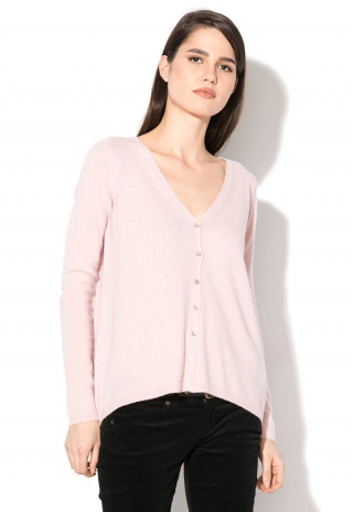 Cardigan asimetric cu nasturi