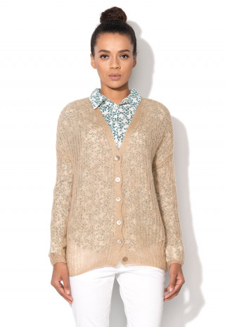 Cardigan tricotat nude - United Colors of Benetton