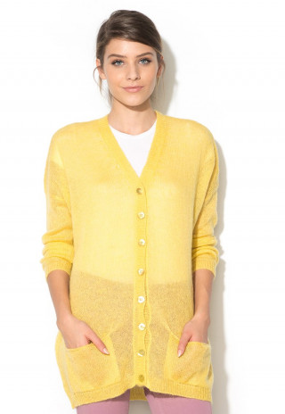Cardigan tricotat cu nasturi