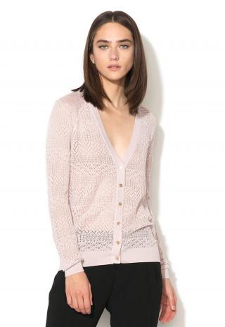 Cardigan din amestec de matase