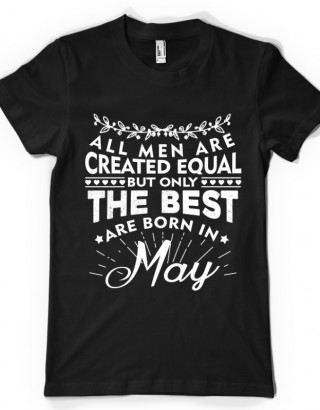 Tricou cu mesaj pentru barbati - luna Mai