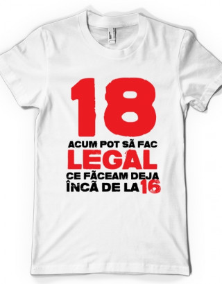 Tricou personalizat 18 Ani