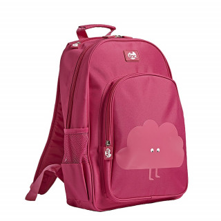 Ghiozdan roz cu norisor imprimat