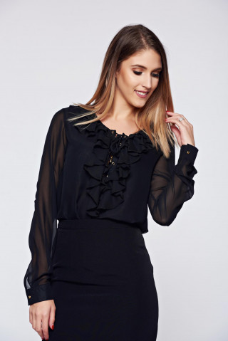 Bluza eleganta cu volanase