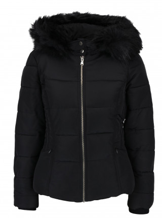 Geaca scurta de iarna cu gluga