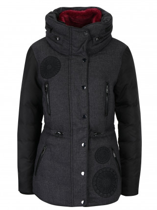 Jacheta matlasata cu broderie Desigual