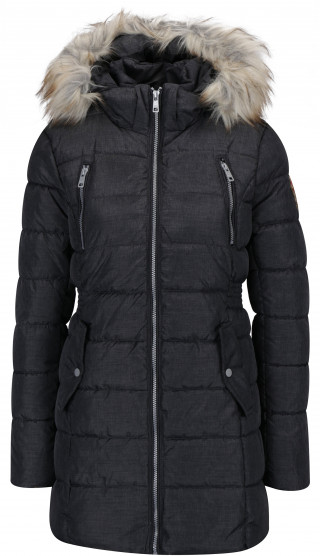 Geaca de iarna matlasata calduroasa cu blana artificiala Haily s