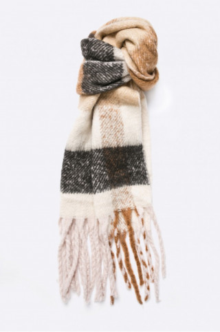 Fular in carouri ONLY calduros si pufos cu franjuri