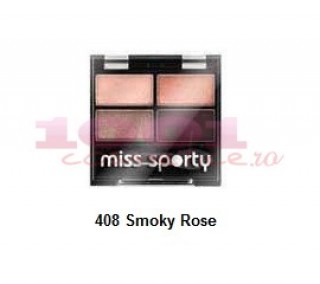 MISS SPORTY STUDIO COLOUR QUATTRO FARD DE PLEOAPE SMOKY ROSE 408