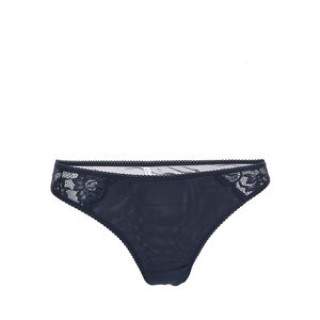 Chilot tanga cu dantela bleumarin, model Vilma de la Pieces