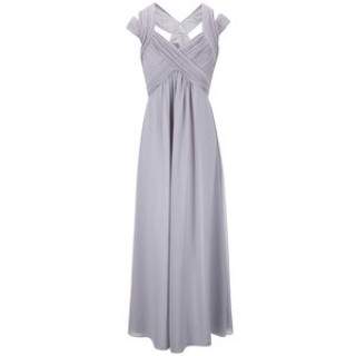 Rochie lunga gri Little Mistress